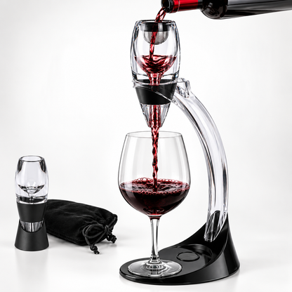 Decanter de Vinho Aerador Magic Deluxe 5 Peças - CBR03518