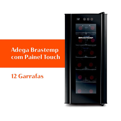 Adega Brastemp 12 Garrafas com Painel Touch - BZC12BE
