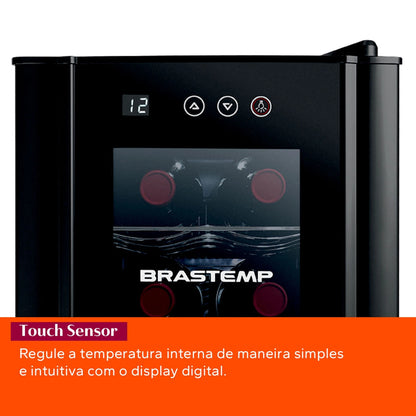 Adega Brastemp 12 Garrafas com Painel Touch - BZC12BE