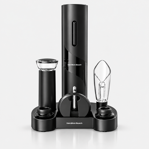 Kit Abridor de Vinho Elétrico Hamilton Beach + Acessórios