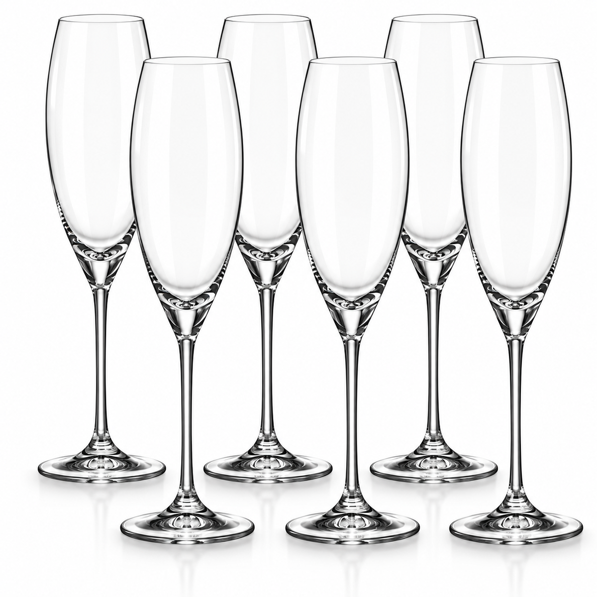 Jogo 6 Taças de Cristal Carduelis Espumante 290 ml