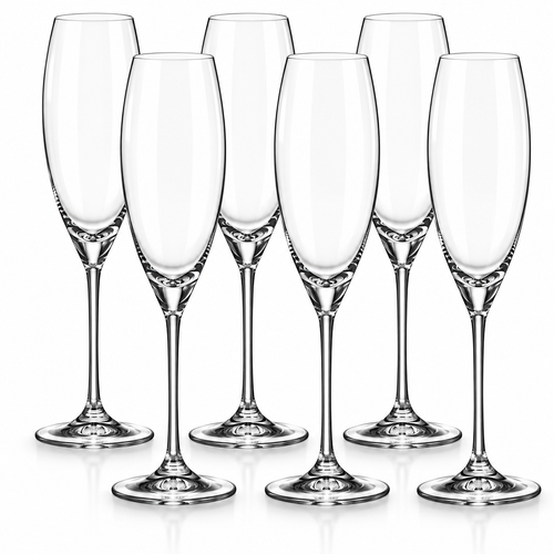 Jogo 6 Taças de Cristal Carduelis Espumante 290 ml