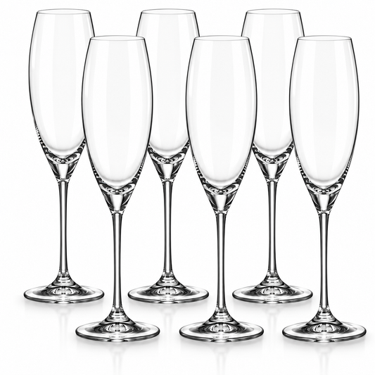 Jogo 6 Taças de Cristal Carduelis Espumante 290 ml