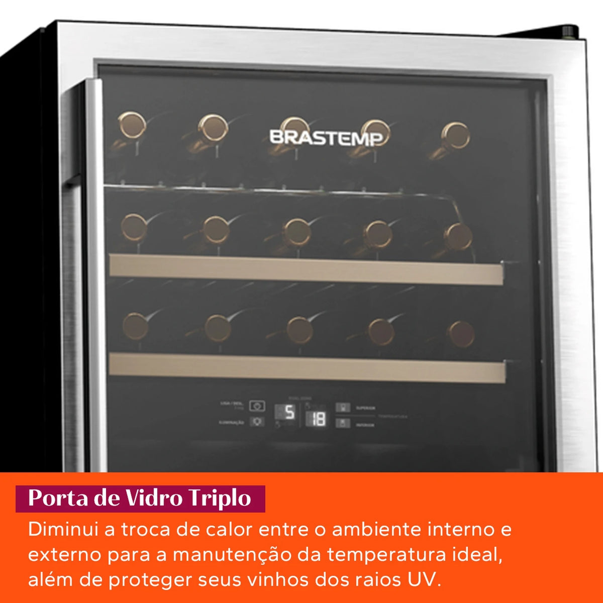 Adega Brastemp Dual Zone 33 Garrafas - BZB33BE