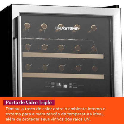 Adega Brastemp Dual Zone 33 Garrafas - BZB33BE