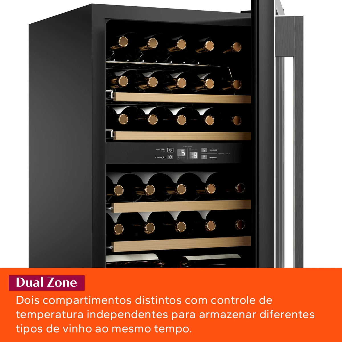 Adega Brastemp Dual Zone 33 Garrafas - BZB33BE
