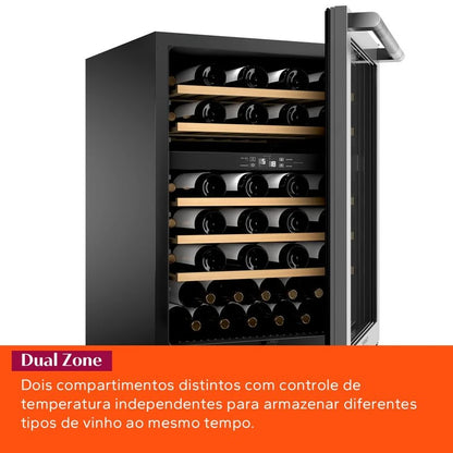 Adega Brastemp Gourmand Dual Zone 51 Garrafas - BZB51AE