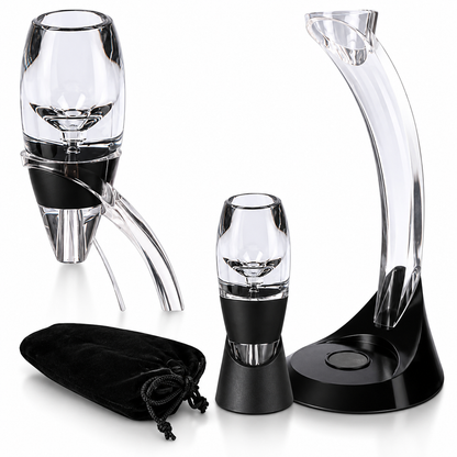 Decanter de Vinho Aerador Magic Deluxe 5 Peças - CBR03518