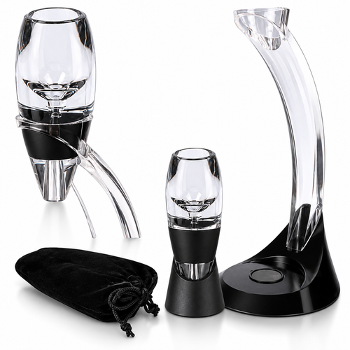 Decanter de Vinho Aerador Magic Deluxe 5 Peças - CBR03518