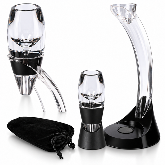 Decanter de Vinho Aerador Magic Deluxe 5 Peças - CBR03518