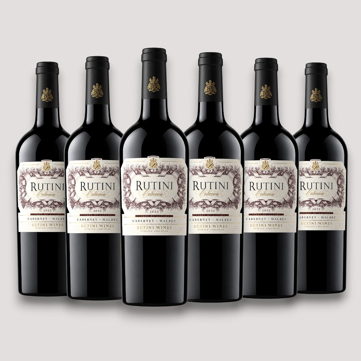 Kit 6 Rutini Colección Cab. Sauvignon & Malbec 2022